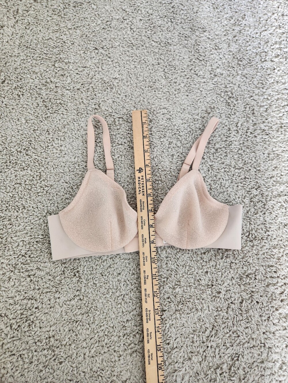 Spanx Sheerflex Fit To You Bra Champagne Beige Size Small A-C Cup - Picture 5 of 5